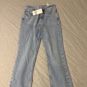Zara Women's Jeans - USA Size 4 - Blue - Straight Fit - NWT